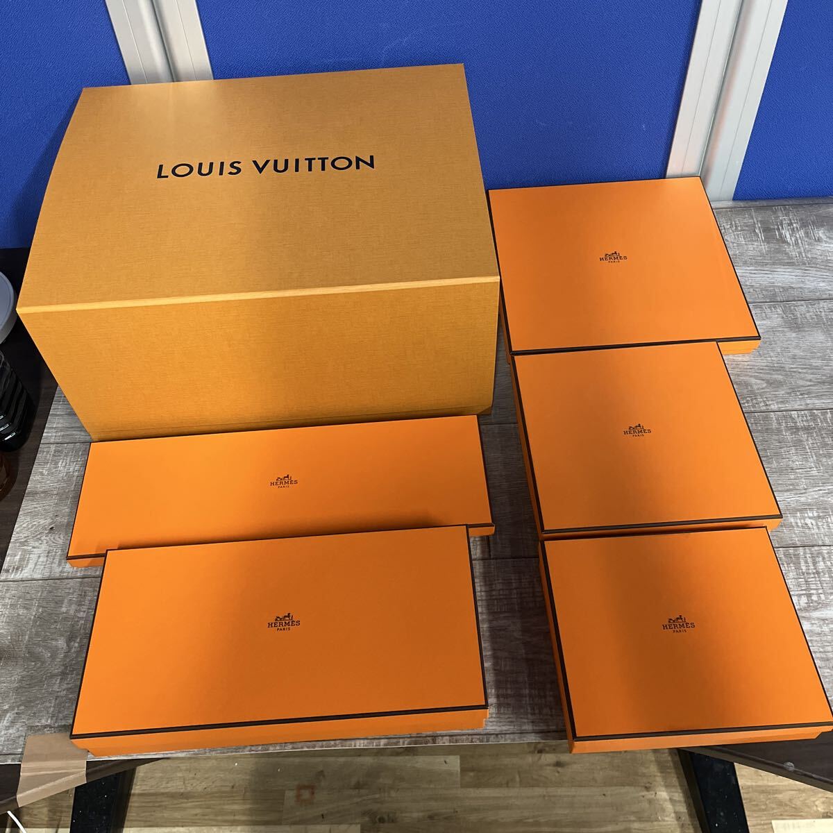 LOUIS VUITTON ルイ・ヴィトン HERMES エルメス空箱6個まとめ売り 空き箱拍卖