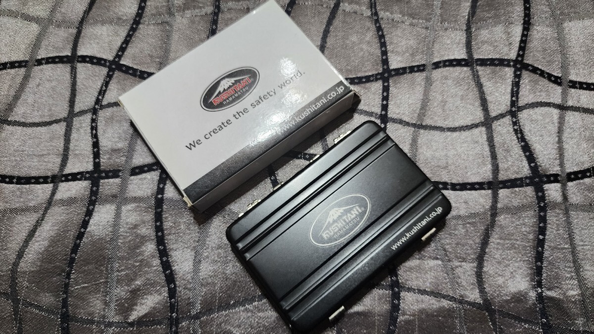 【美品】クシタニ ジュラルミン製 名刺入れ 小物入れ kushitani バイク ライディング ライダース ブラック 削り出し拍卖