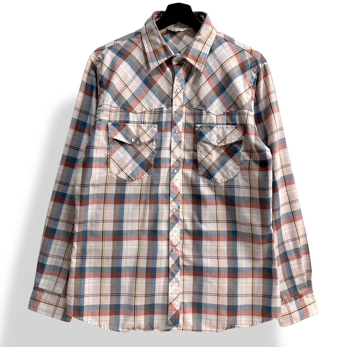 希少【DAVID HUNTER】80s~ デヴィッドハンター USA古着 チェックパターン ビンテージウエスタンシャツ リーバイス Levi's拍卖