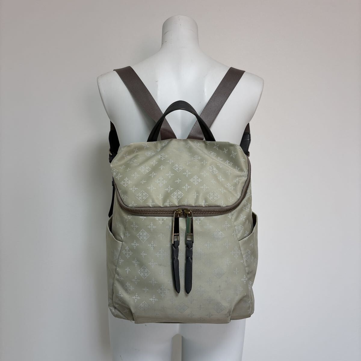 ラシット russet リュック レザー ナイロン グレー 日本製拍卖