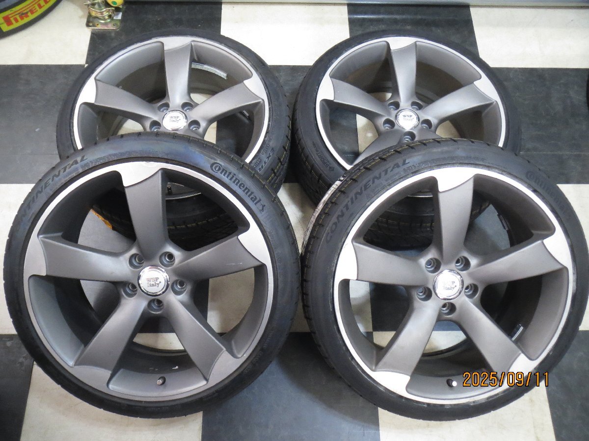 WSP ITALY W567 19インチ RS3スポーツバック TT 8.5J +42 5H112 中古 24年製 CONTINENTAL EXTREMECONTACT DWS06 PLUS 235/35R19 新品拍卖