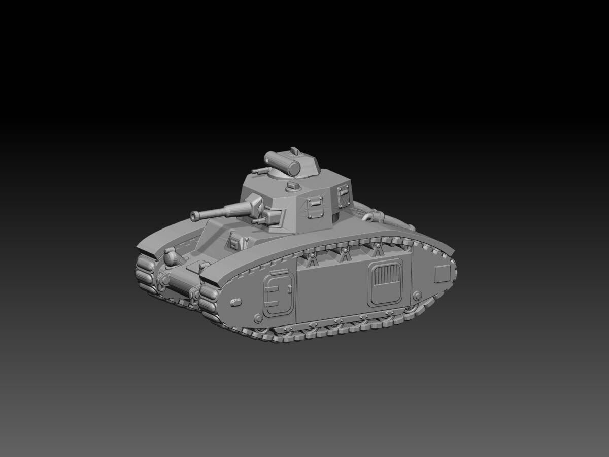 1/35 レジンキット 未塗装 WWⅡ フランス軍 BDR G1 B 重戦車 250829拍卖