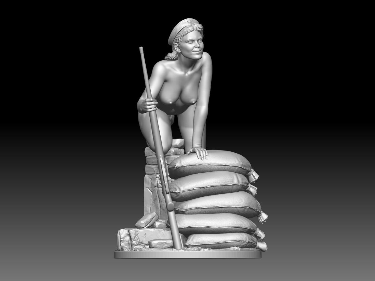 1/35レジンキット 未塗装 ソ連 ロシア軍 女性 兵士フィギュア 1体 B【同梱可】231210拍卖