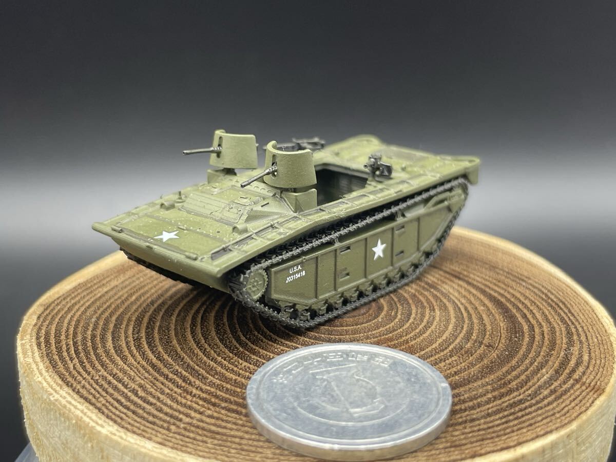 1/144 完成品 塗装済 WW2 アメリカ軍 LVT(A)-2 水陸両用車 ワールドタンクミュージアム 250909拍卖