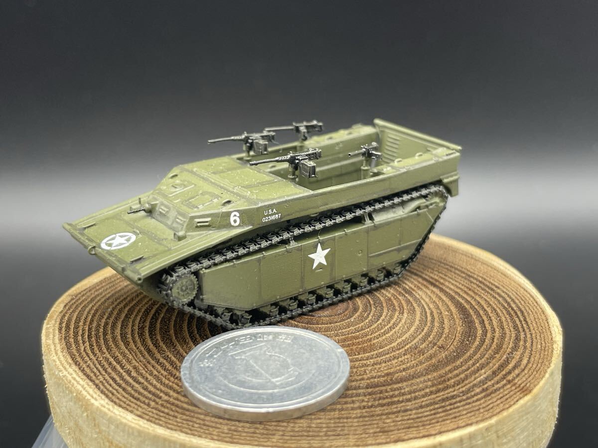 1/144 完成品 塗装済 WW2 アメリカ軍 LVT-4 水陸両用車 ワールドタンクミュージアム 250909拍卖