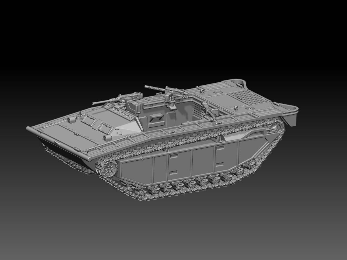 1/72 レジンキット 未塗装 WW2 アメリカ軍 LVT-2 水陸両用車 250928拍卖