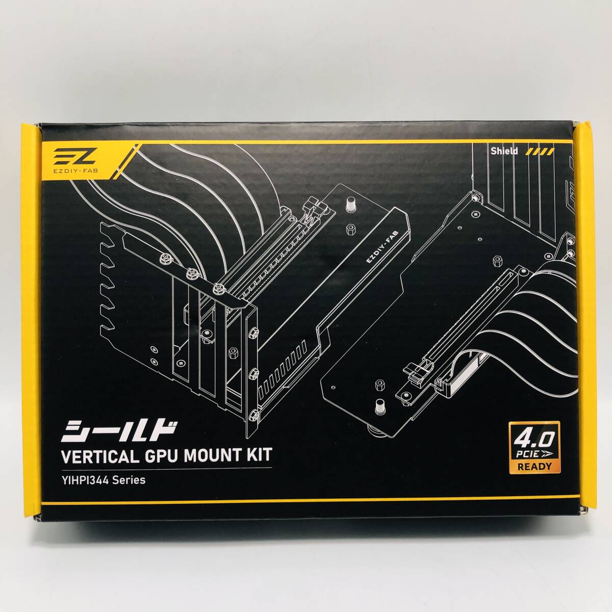 【未検品】EZDIY-FAB シールド シリーズ 垂直 PCIe4.0 GPUブラケット 垂直グラフィックカードホルダー /Y31425-O2拍卖