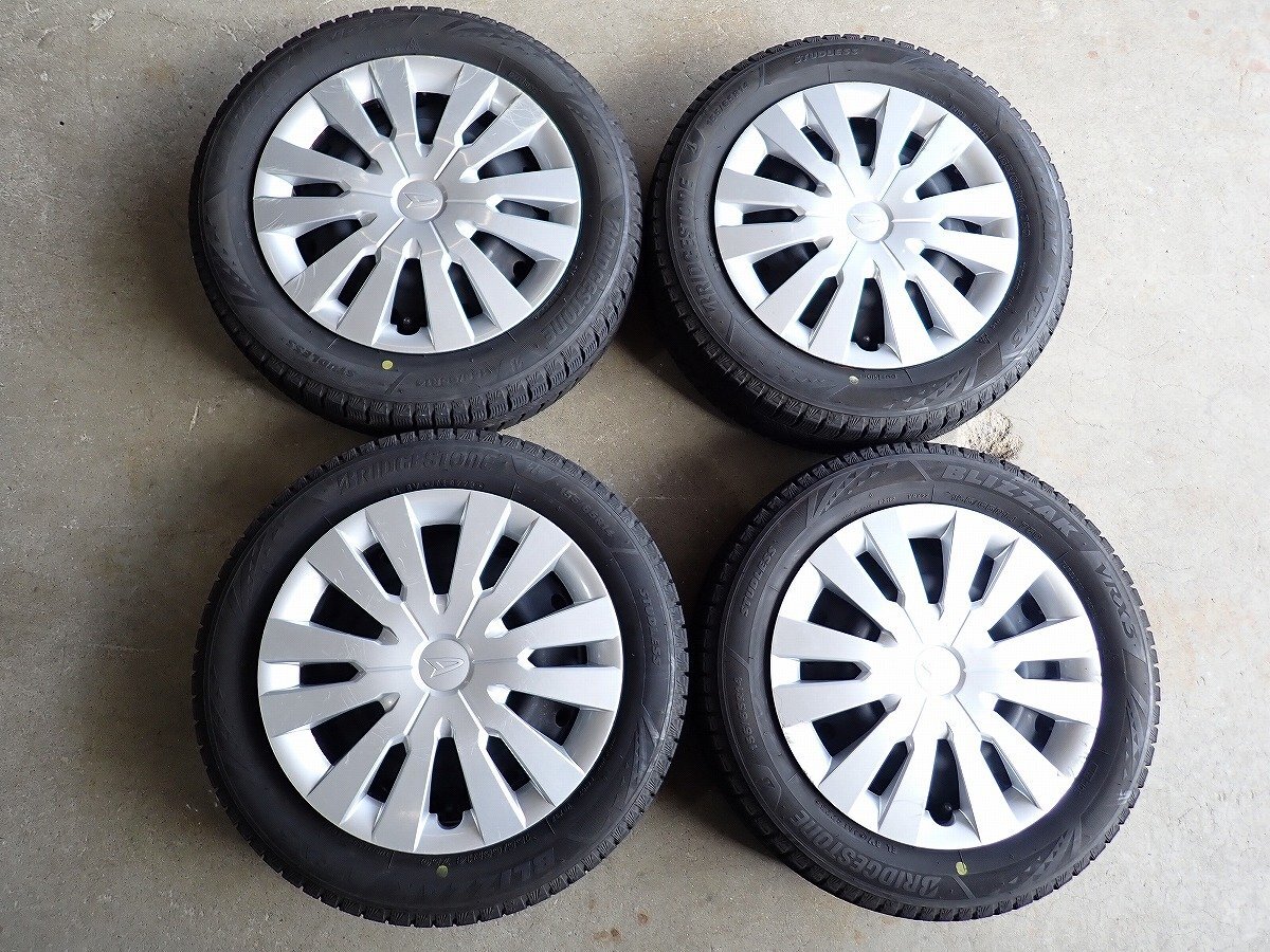 YS20537【送料無料155/65R14】ダイハツ純正スチール タント ミラ ムーブ ウェイク等 中古スタッドレス ▼14×4.5J 100/4H ET約45▼拍卖