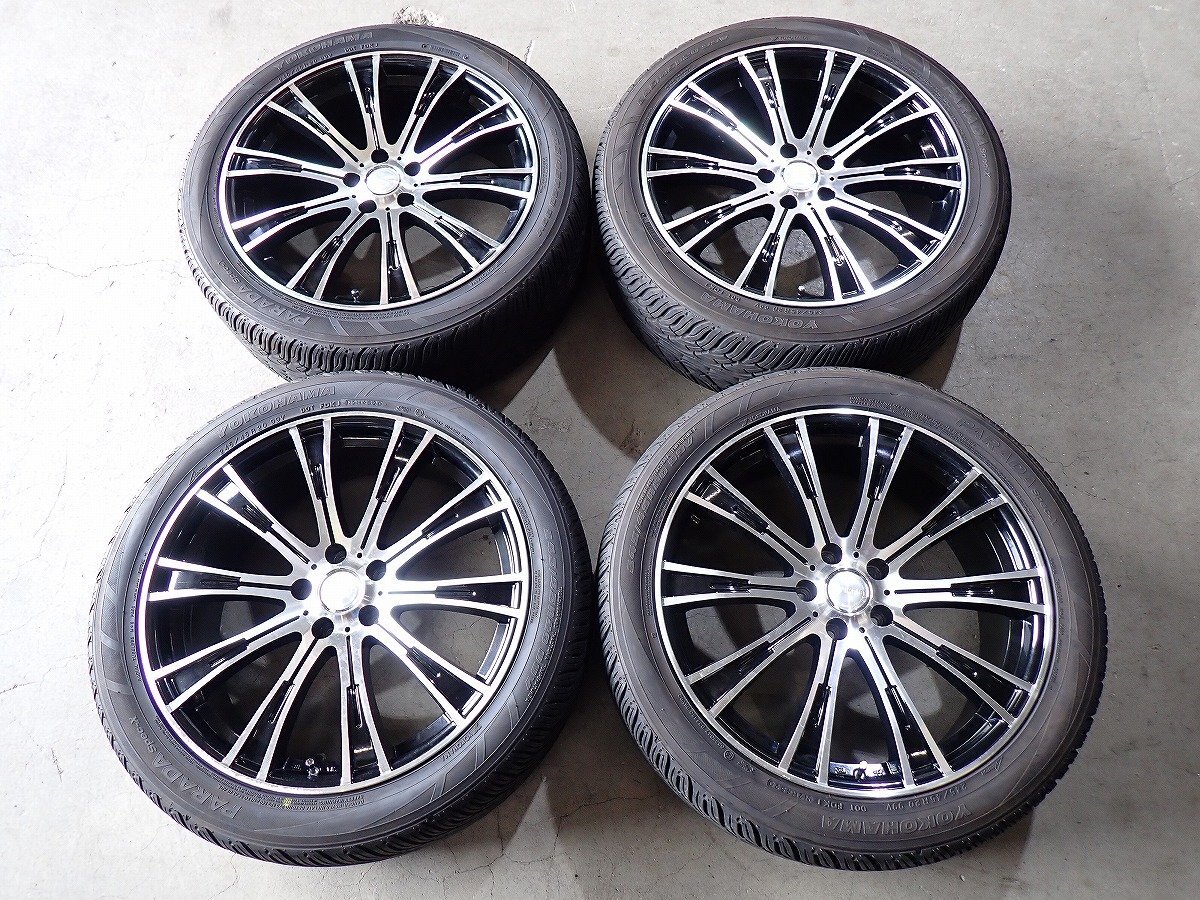 YS20572【送料無料245/45R20】NX ハリアー RAV4 エクストレイルなどに ヨコハマ 中古夏タイヤセット ▼20×8J 114.3/5H ET35▼拍卖