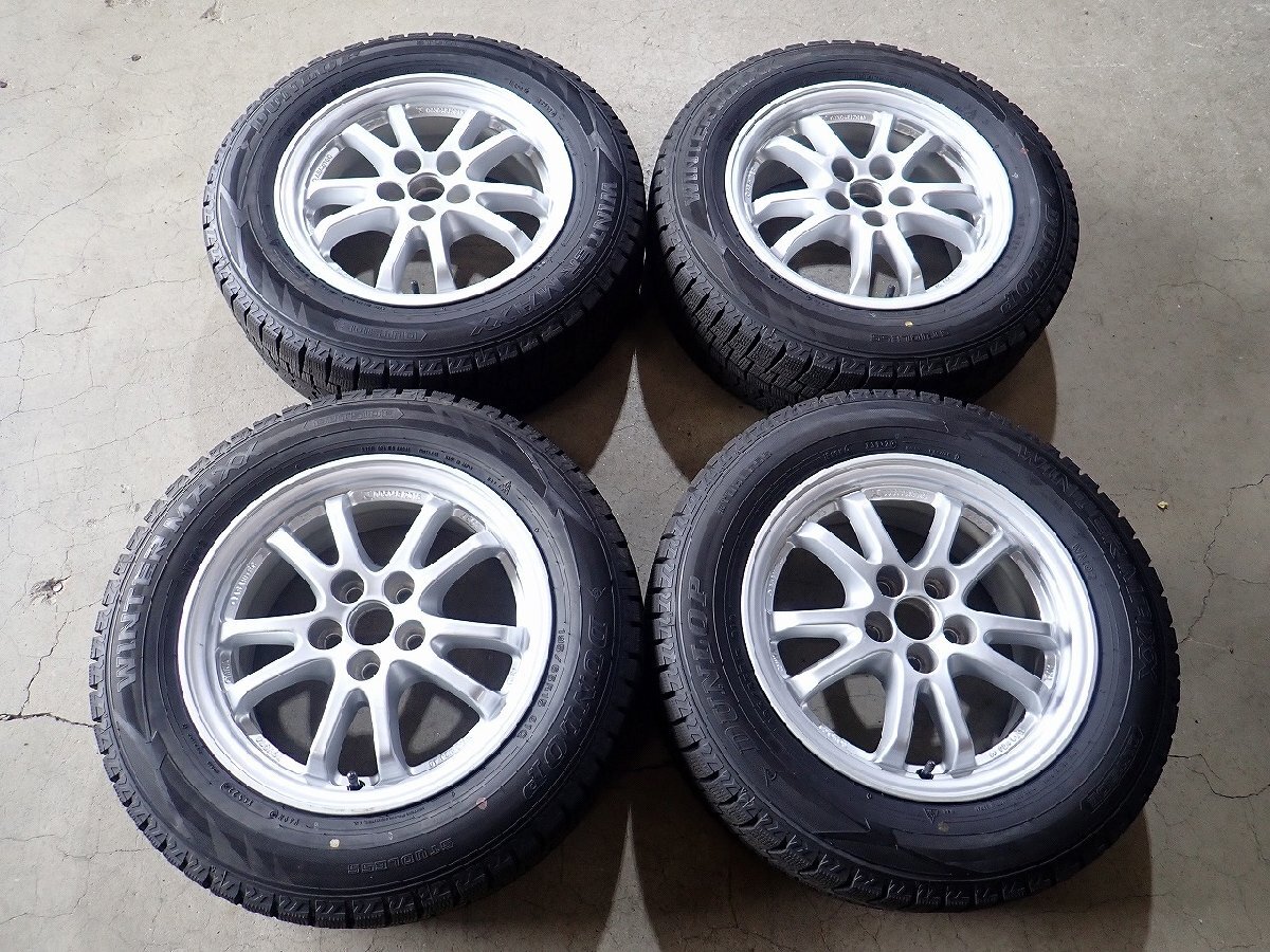 YS21355【送料無料195/65R15】トヨタ純正 50プリウス純正 カローラスポーツにも 中古スタッドレス ★15×6.5J 100/5H ET40★拍卖