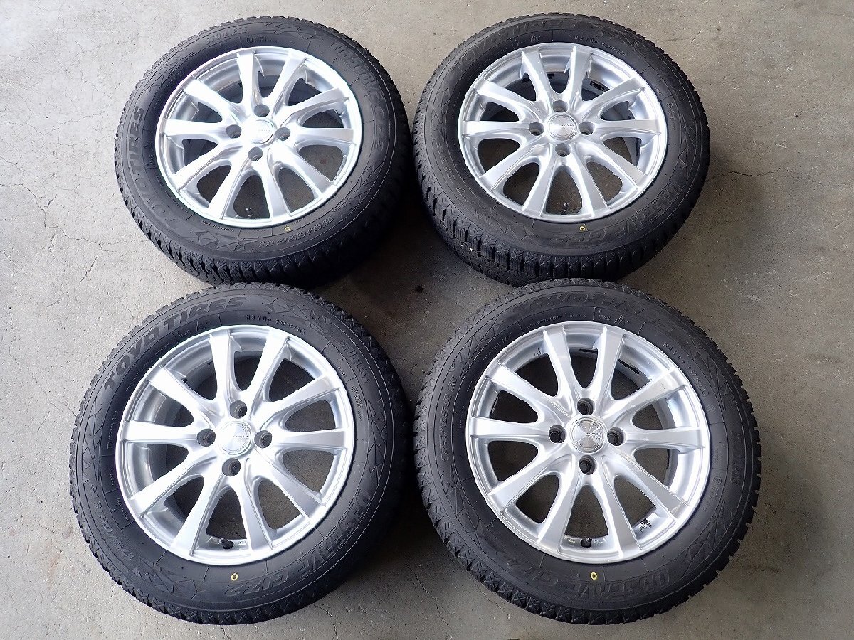 YS21780【送料無料175/65R15】フィット キューブ スイフト アクアなどに 中古スタッドレスセット ●15×5.5J 100/4H ET42●拍卖