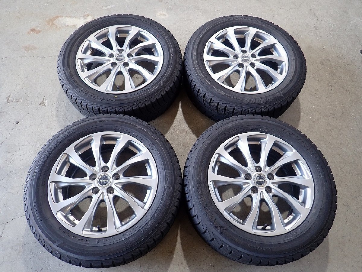YS21807【送料無料205/60R16】エクシーガ レガシィB4などに 2024年製 中古スタッドレスセット ▼16×6.5J 100/5H ET48▼拍卖