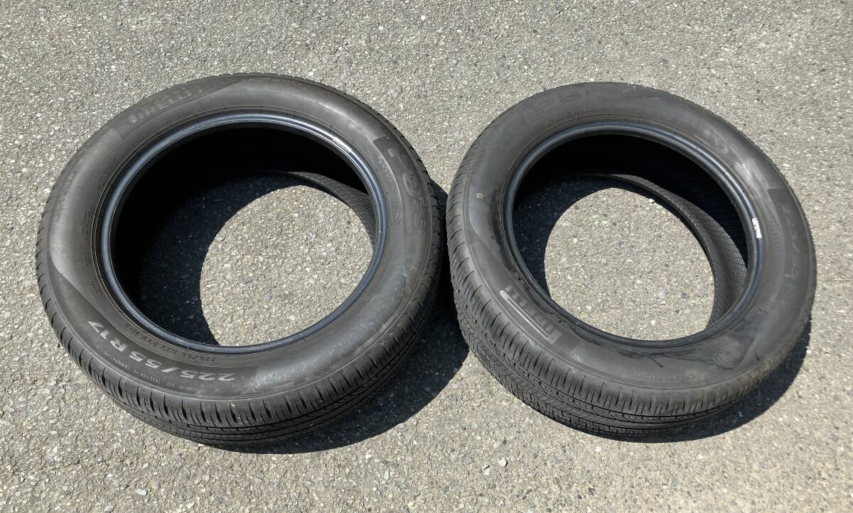 ピレリP8FSプレミアム 225/55R17 2021年中古2本 佐川発送or日曜限定手渡しOK PIRELLI P8FS PREMIUM拍卖