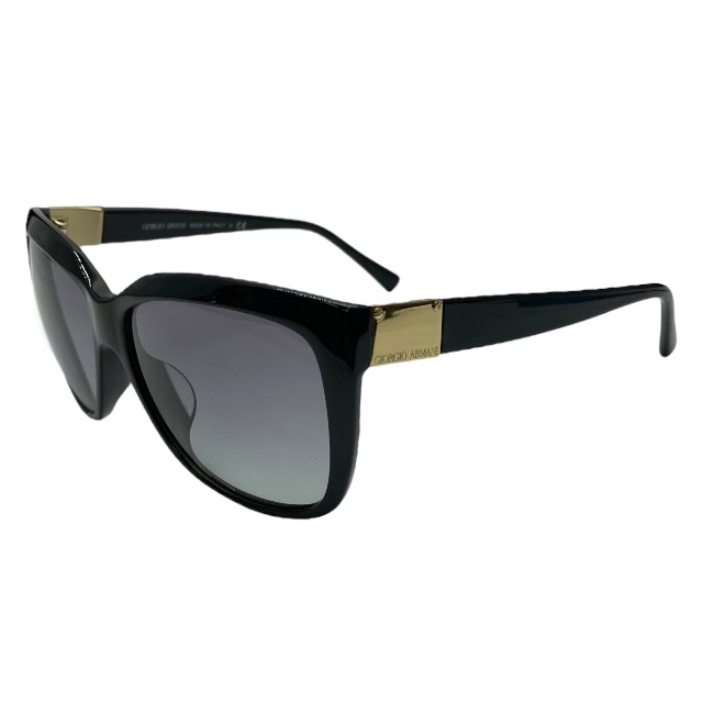 ジョルジオアルマーニ AR8042-F 5017/11 57□15 140 2N サングラス アイウェア フルリム プラスチック ブラック ゴールド GIORGIO ARMANI拍卖
