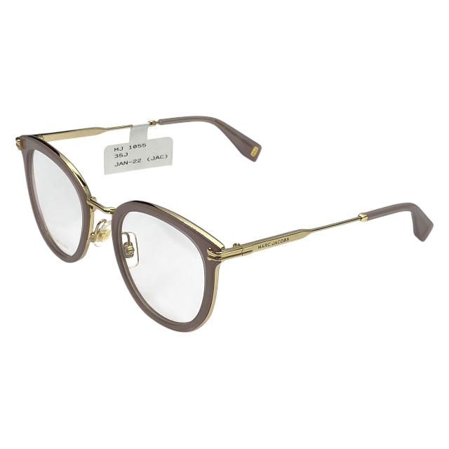 マークジェイコブス MJ1055 35J 140 50□21 眼鏡 メガネ アイウェア ラウンドフレーム ピンク ゴールド ロゴ MARC JACOBS拍卖
