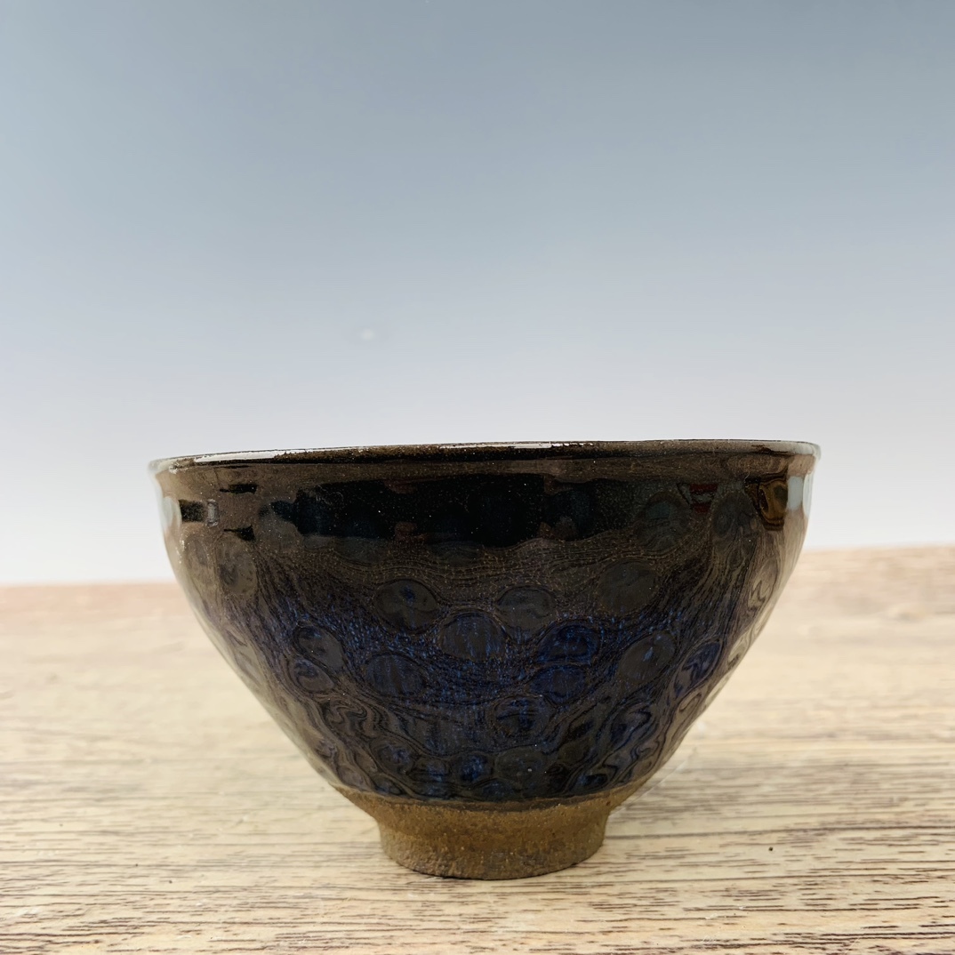 宋代風 古陶磁器 建窯 天目盞 盃 建盞 茶盞 酒碗 太祖款 陶芸 時代物 東洋彫刻 旧家蔵出し 唐物 中国古玩 古美術品拍卖