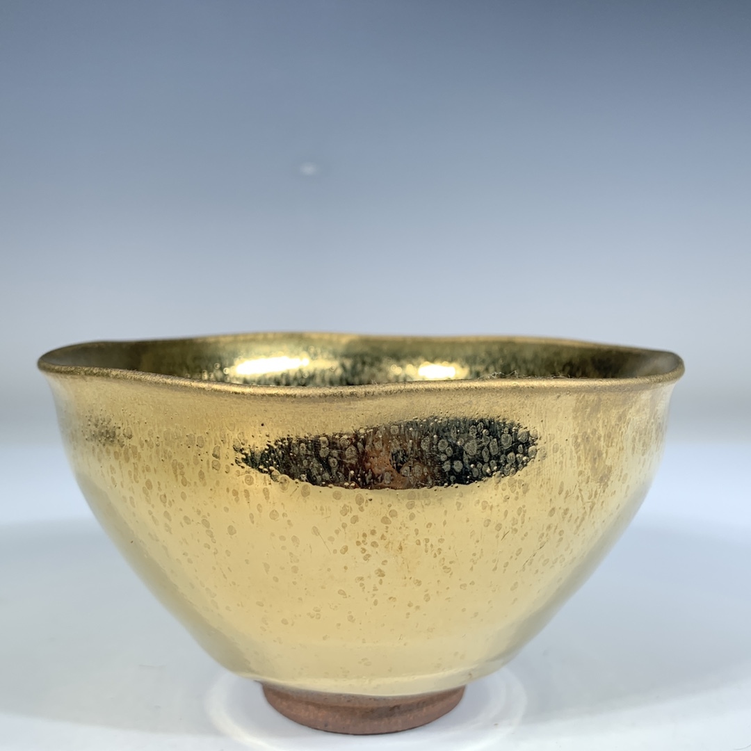 宋代風 古陶磁器 建窯 油滴盞 盃 黄金盞 建盞 茶盞 酒碗 進錢款 陶芸 時代物 東洋彫刻 旧家蔵出し 唐物 中国古玩 古美術品拍卖