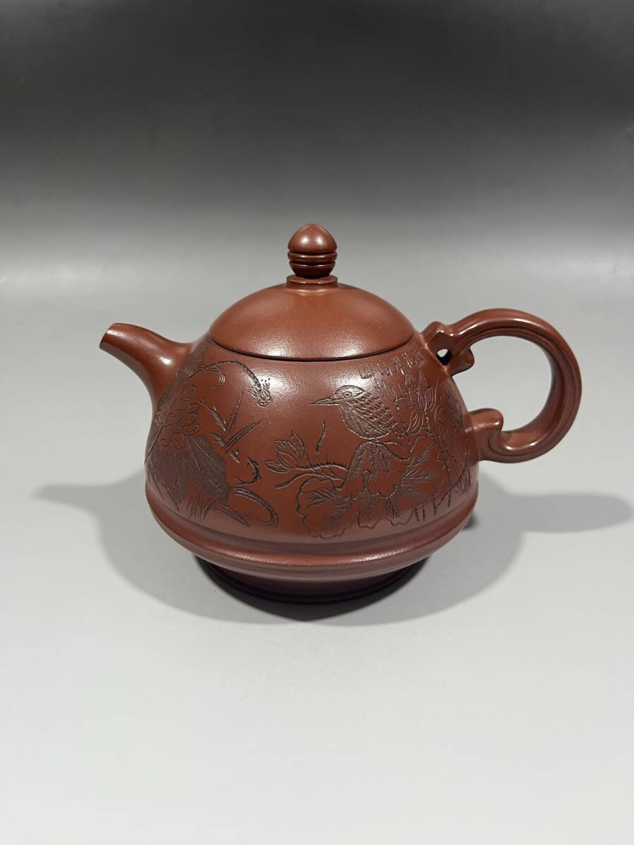 友人旧蔵 古原鉱底槽清製 玉笠壺 顧景舟款 紫砂壺 茶壺 精品壺 急須 煎茶道具 茶道具 時代物 古董品 骨董 旧家藏出 唐物 中国古玩 古美術品拍卖