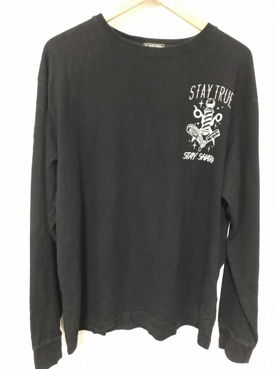 送無♪SKULL WORKS♪バルタン星人ピグモン ロングTシャツ・ブラック・XL拍卖