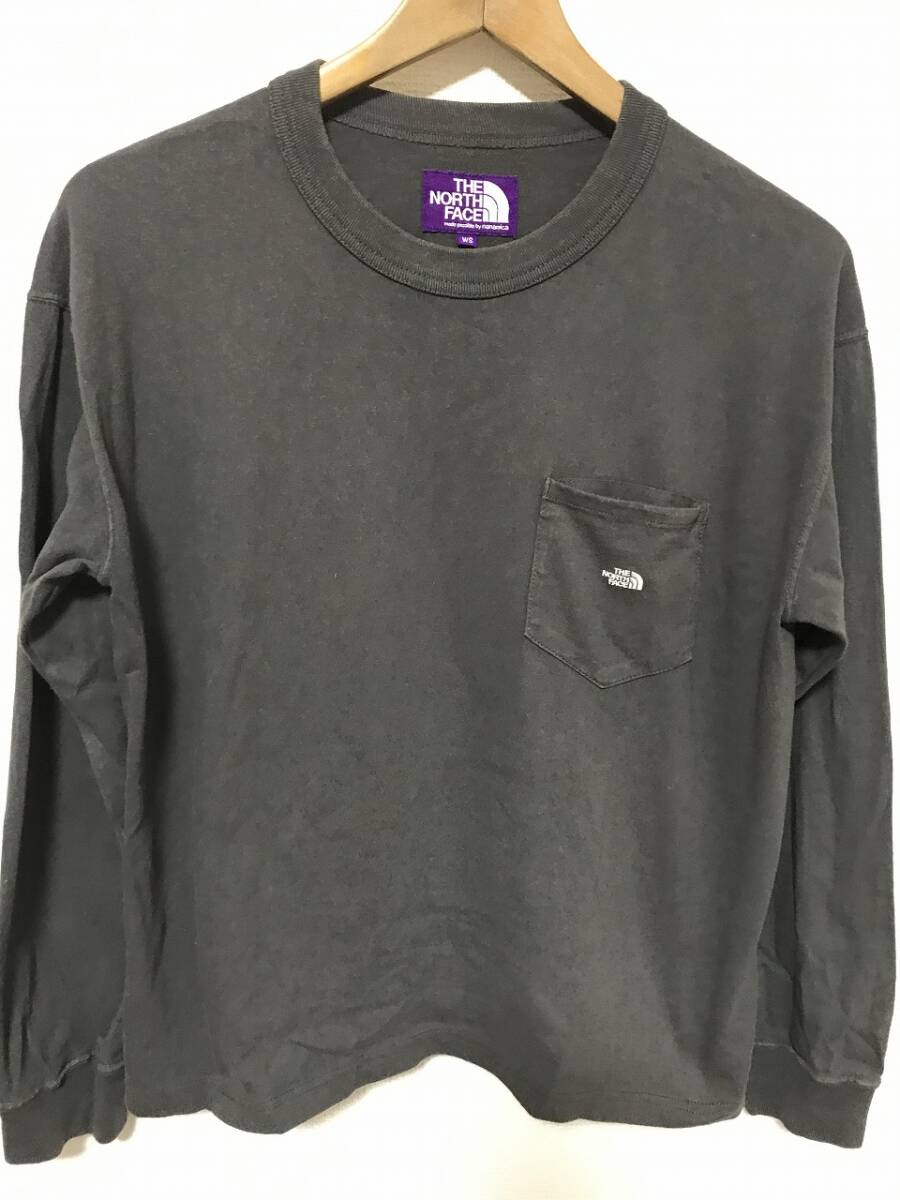 送無♪THE NORTH FACEノースフェイス♪胸ポケ付きロングTシャツ・レディース大きめS拍卖