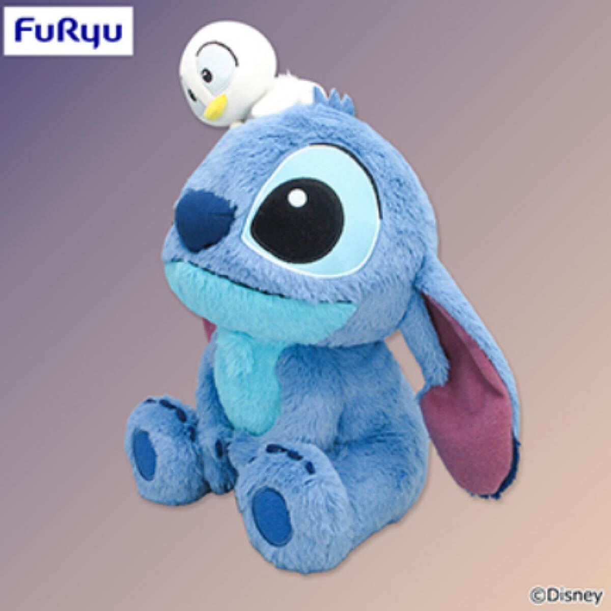 ディズニースティッチ星空サンセットペアぬいぐるみ/スティッチ&アヒル拍卖