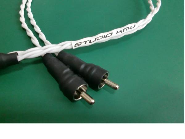 ■非流通■特注品■無ハンダ仕様 高純度の単線RCAケーブル70cm拍卖