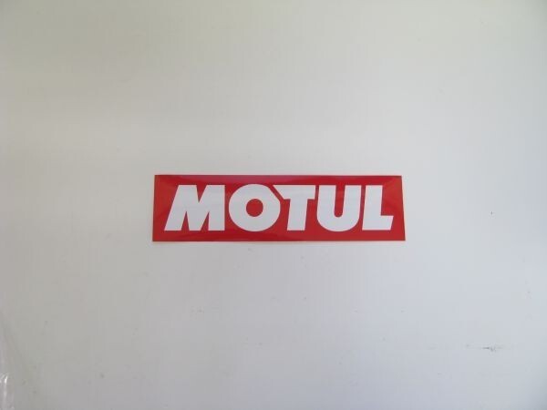 MOTUL 正規品 ステッカー 赤白 (中) 220mm×60mm モチュール 新品 送料無料! (300V)拍卖