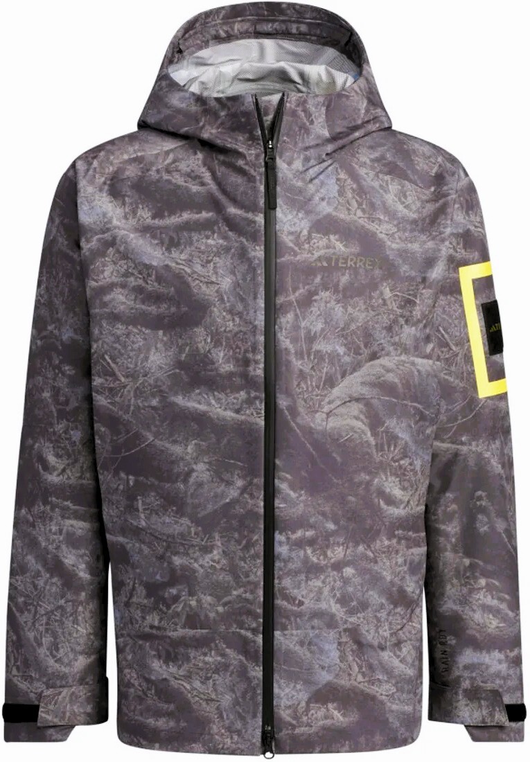 L・新品★adidas TERREX★ナショナル ジオグラフィック/NATIONAL GEOGRAPHIC★完全防水・再帰反射・RAIN. RDY ジャケット●定価:30,800円●拍卖