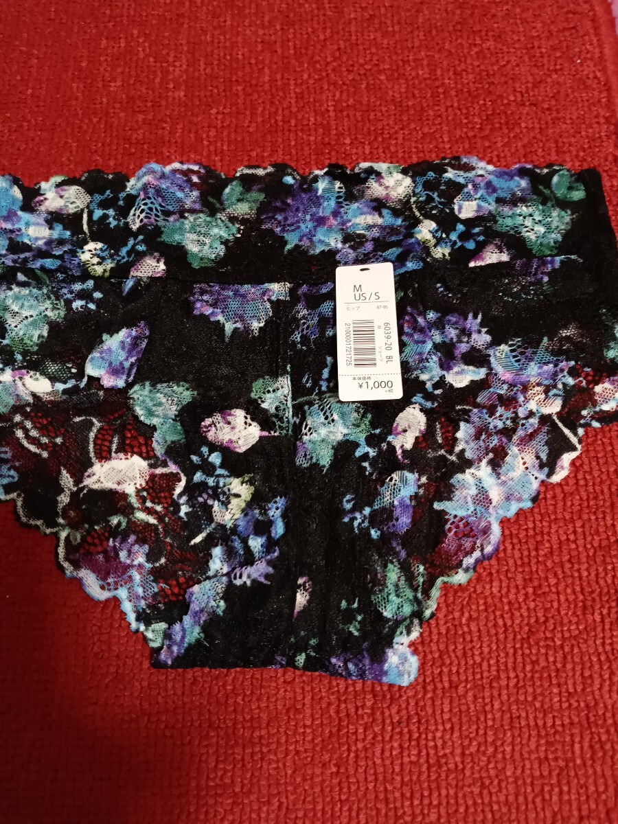 新品 エメフィール ショーツ 黒 レース ⑮ M 拍卖