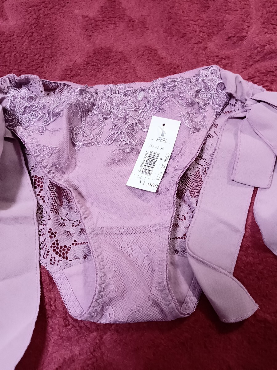 在庫1点 新品 エメフィール ショーツ くすみピンク リボン M 拍卖