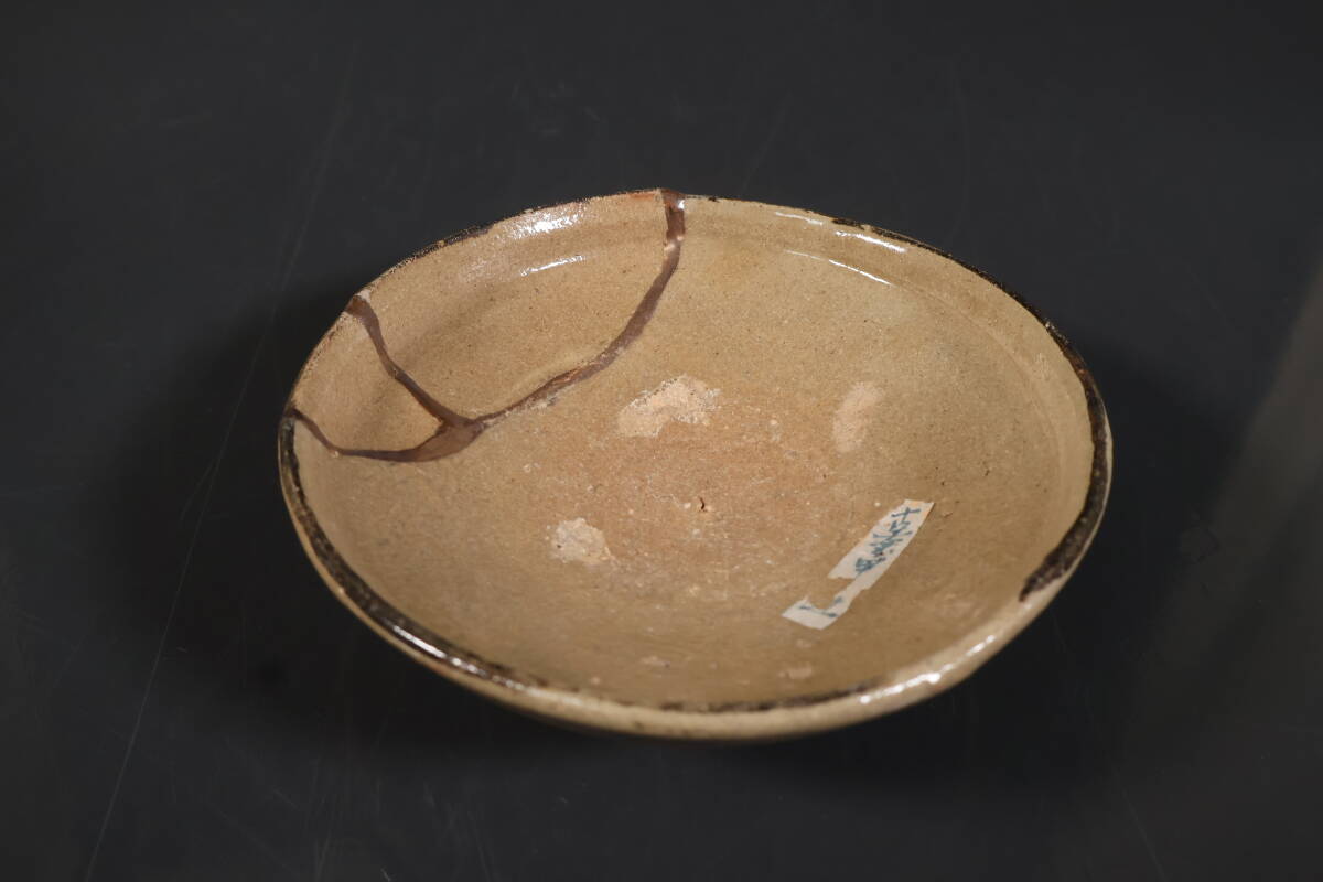 【和】(A3411) 時代古作 桃山江戸 古唐津平鉢 菓子器 皿 平杯拍卖