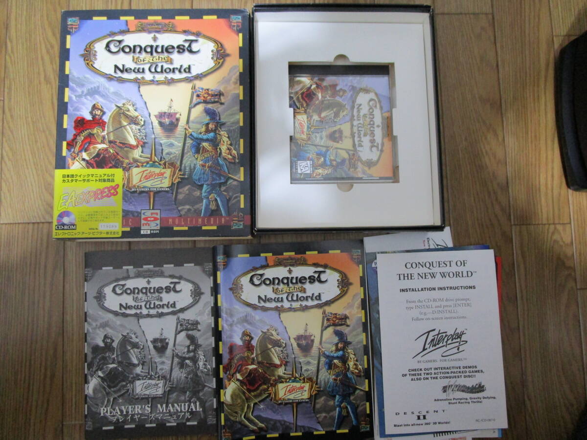 Conquest of the new world 英語版 Interplay IBMDOS 1996 CDROM BIGBOX 中古 日本語クイックマニュアル付き拍卖
