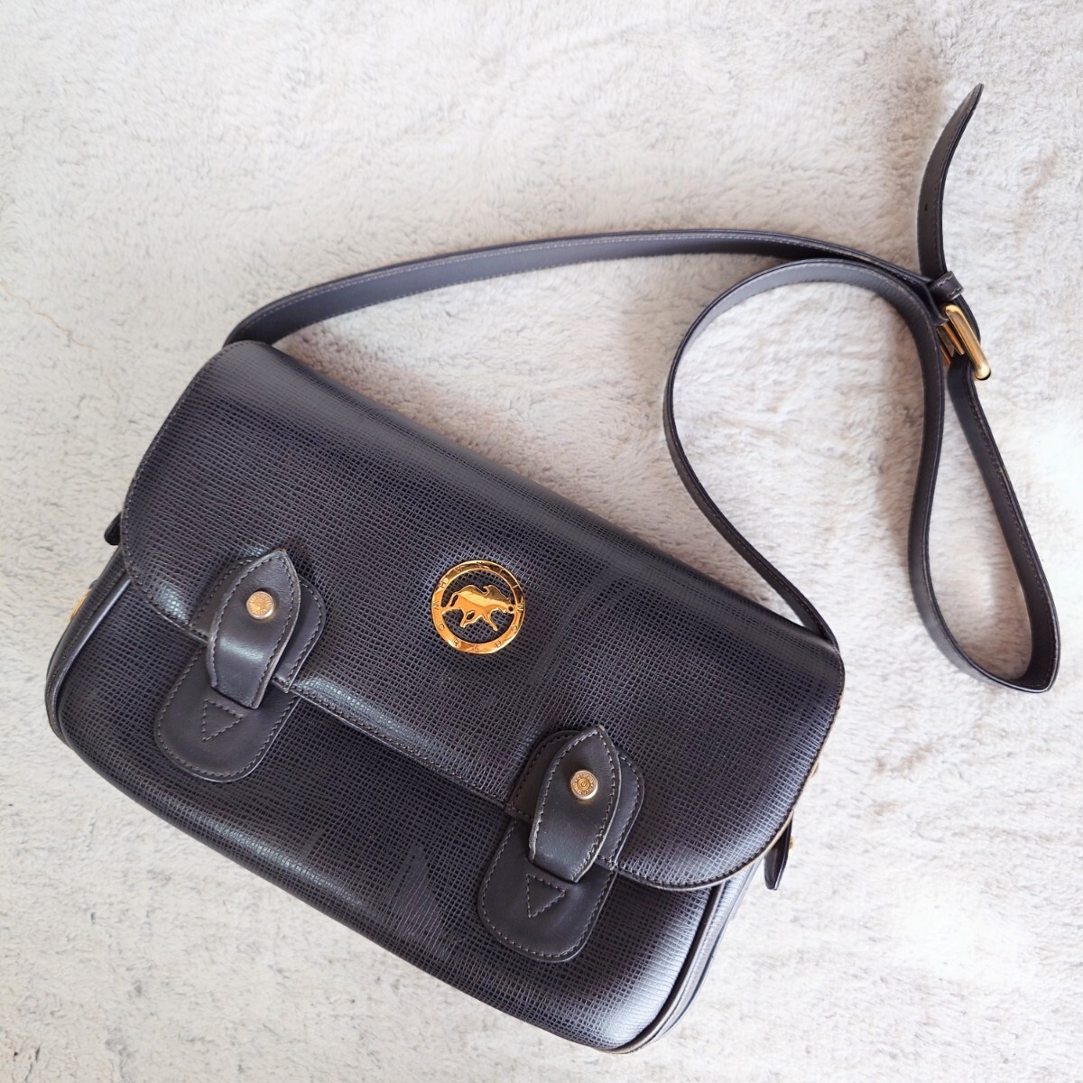 ハンティングワールド HUNTING WORLD レザー ショルダーバッグ ロンドングレー拍卖