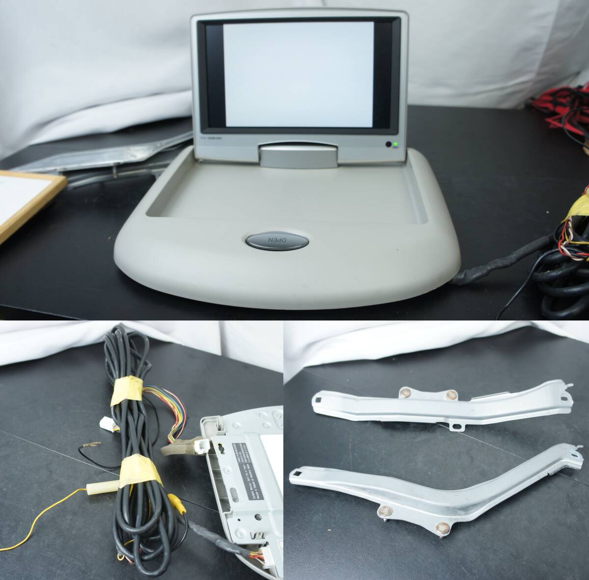 動作OK フリップダウンモニター ステー付 AZR60G 後期 ノア外し リア モニター トヨタ 純正 参考 AZR65G ヴォクシー@13345s拍卖