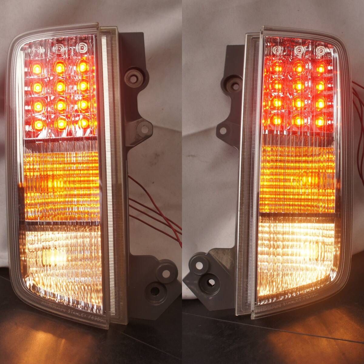 点灯OK 下部 左右セット テールランプ TE52 前期 HWS エルグランド外し テールレンズ P8960 日産 純正 TNE52 PE52 PNE52 E52 @11881s拍卖