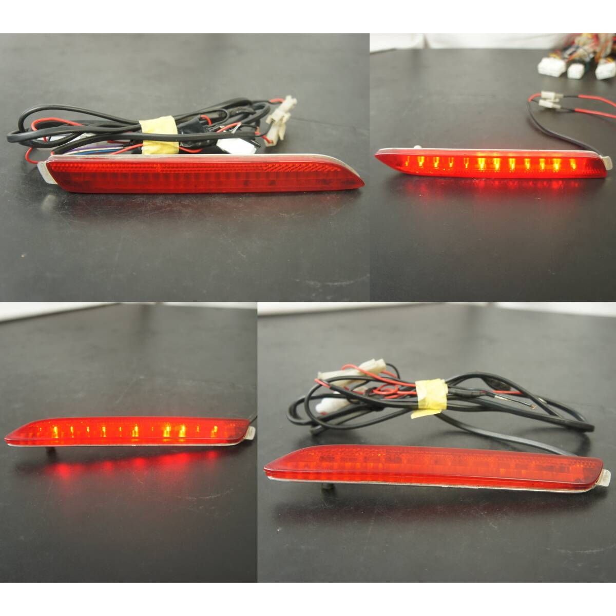 点灯OK 左右セット GARAX LED リアバンパー リフレクター ANH20W 前期 ヴェルファイア 反射板 ZP-TB-TY01B ANH25W GGH20W GGH25W @13633s拍卖