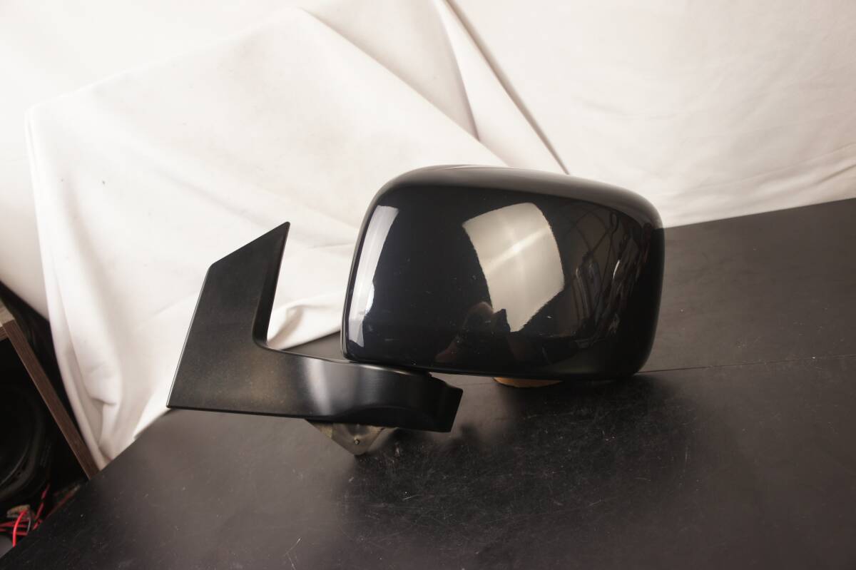 動作OK 助手席側 5P サイドミラー ZJ3 ブラック MH23S 後期 2型 FX ワゴンR外し 左 スズキ 純正 参考 MJ23S @13837s拍卖