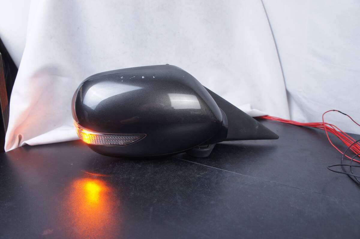 動作OK 運転席側 9P サイドミラー 65Z グレー BL5 後期 D型 2.0GT spec.B レガシィ 右 参考 91031AG220LE BP9 BPE BLE BP5 D~E型 @13765s拍卖