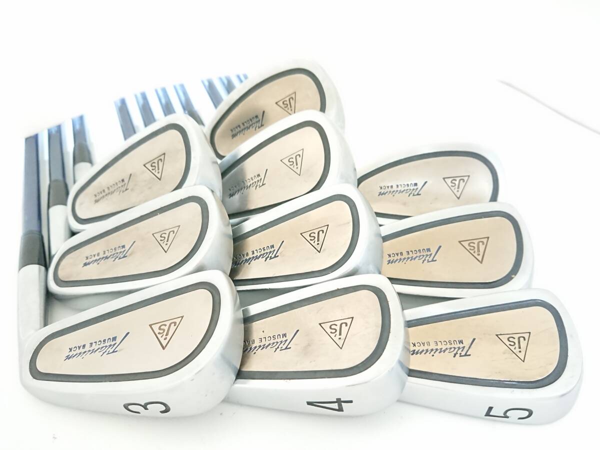 絶版・名器 !!!◆◆ 最高傑作 チタンマッスル ジャンボ尾崎監修 ◆◆豪華10本組!!!拍卖