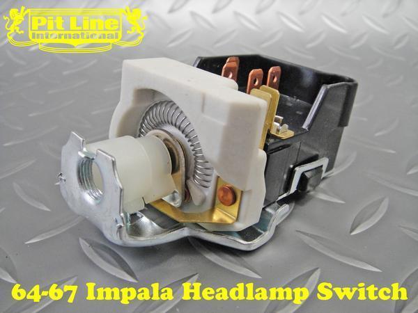 64-67 インパラ ヘッドライト スイッチ★ベルエア カプリス シボレー カマロ シェベル コルベット ライトスイッチ 拍卖