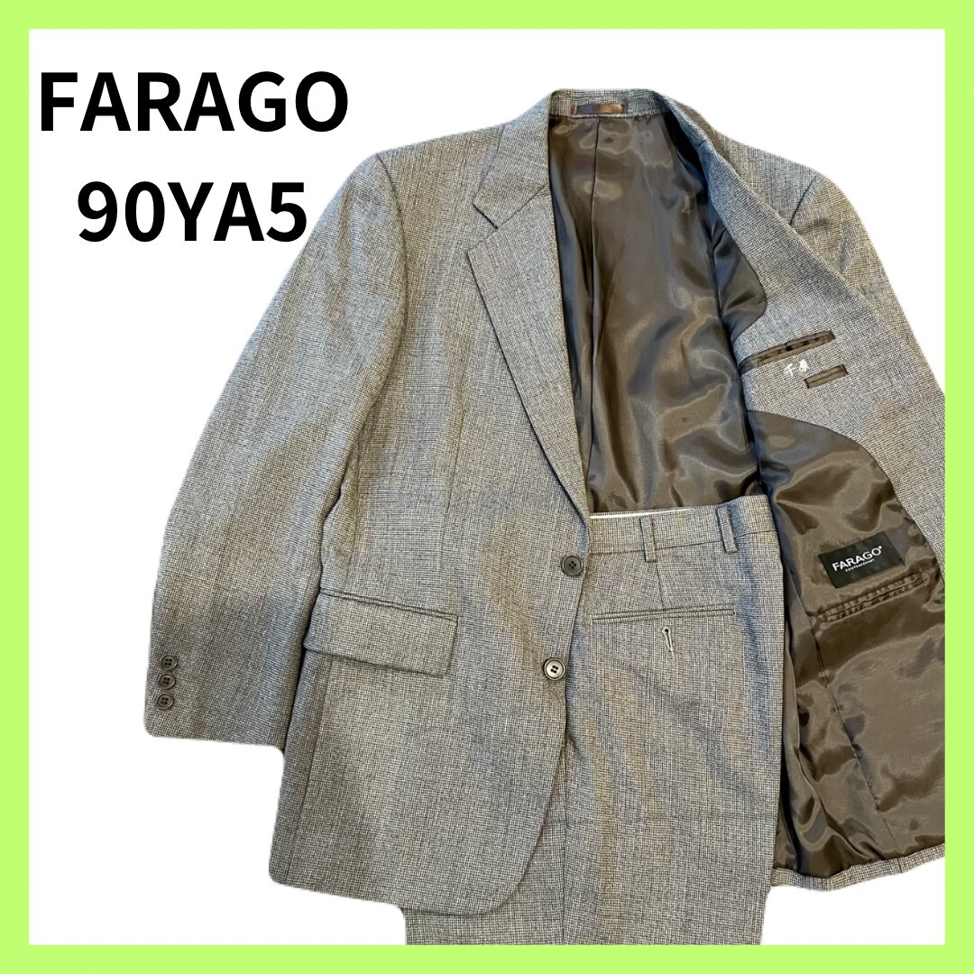 メンズ スーツ セットアップ FARAGO ファラゴ ブラウン おしゃれ SU73拍卖