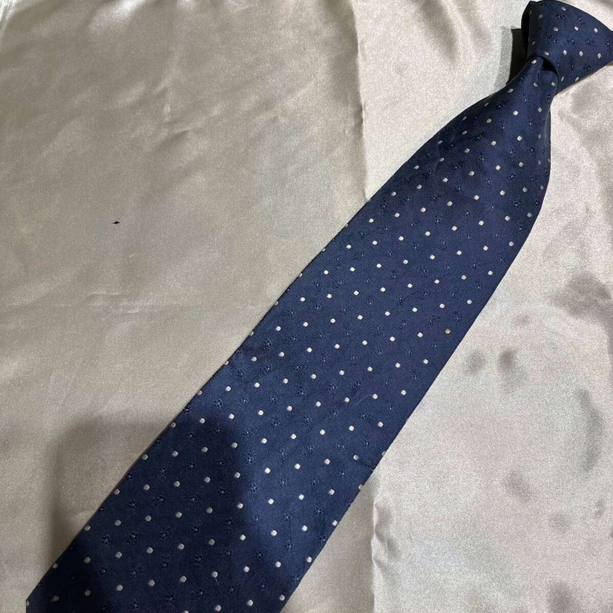 Elegance HOMME エレガンスオム ブルー 柄 ネクタイ su47拍卖