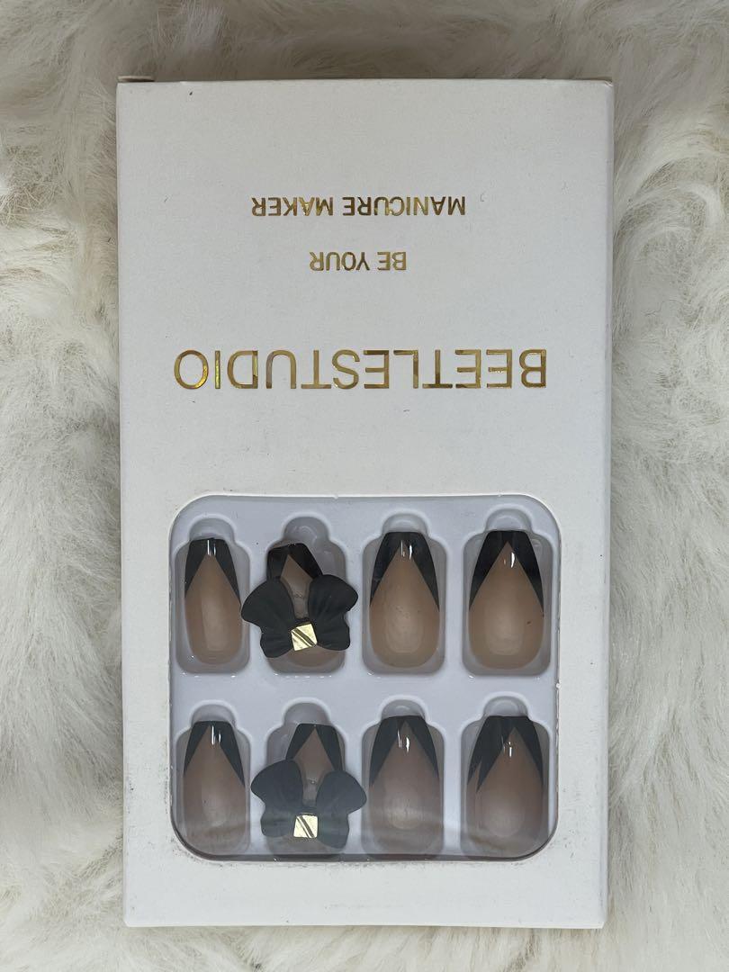 K132 【新品】BEETLESTUDIO ネイルチップ リボン拍卖