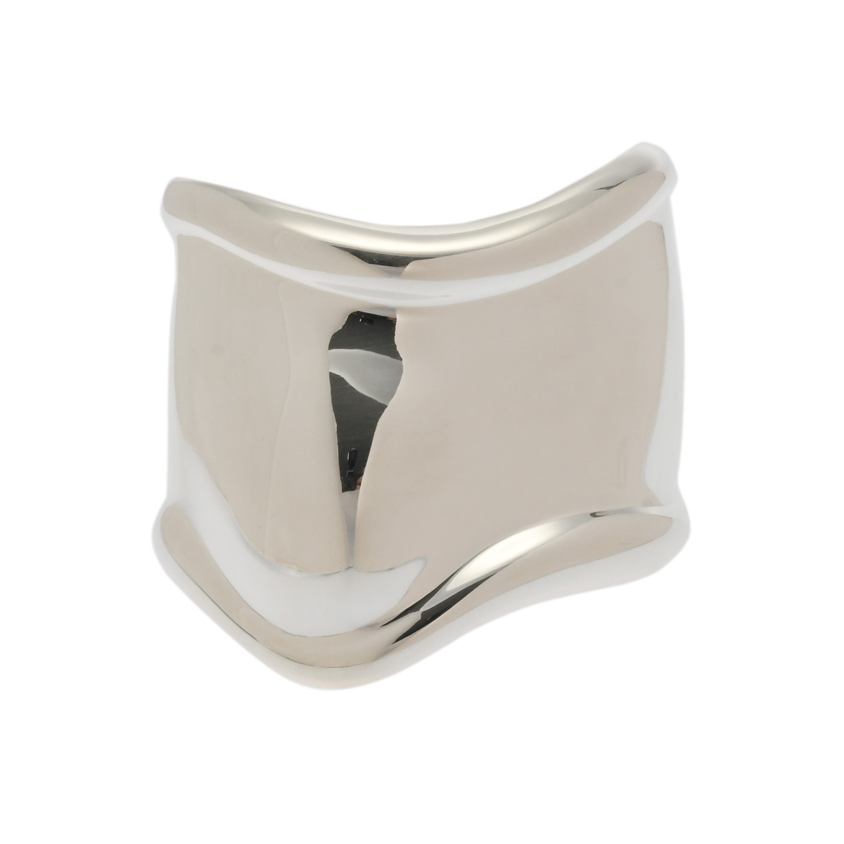 TIFFANY&Co. ティファニー ボーンカフ ミディアム バングル 右腕用 レディース スターリンシルバー(AG925) ブレスレット Aランク 中古 銀蔵拍卖