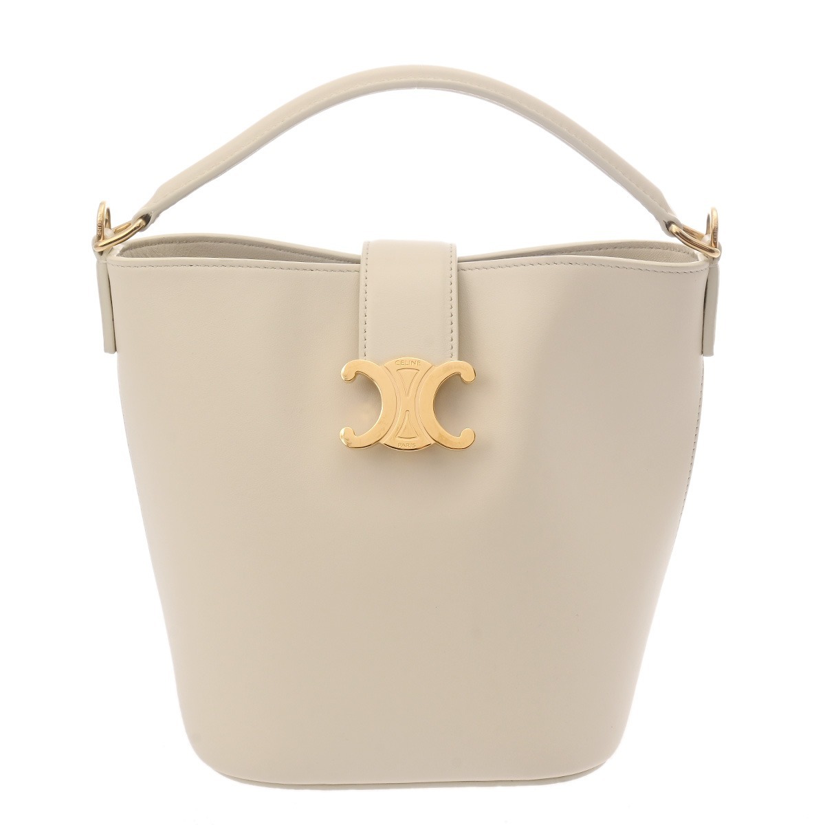 CELINE セリーヌ スモールルイ―ス ライス レディース スムースカーフ ショルダーバッグ Aランク 中古 銀蔵拍卖
