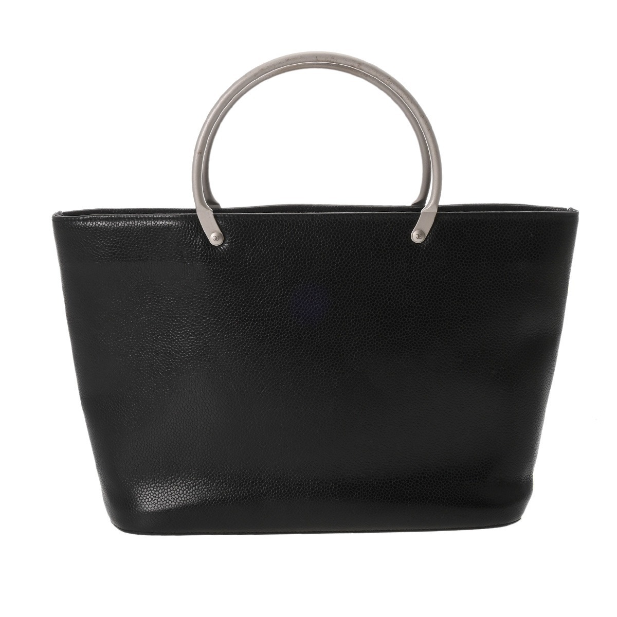 CHANEL シャネル ハンドバッグ ブラック レディース キャビアスキン ハンドバッグ Bランク 中古 銀蔵拍卖