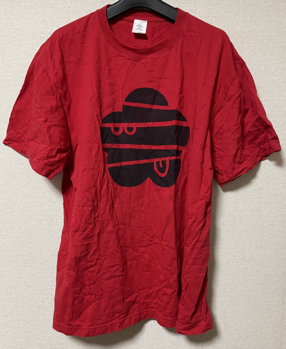 【古着】フラボア(FRAPBOIS)半袖Tシャツ(2サイズ。フェイス柄②)※M~Lサイズ相当。拍卖