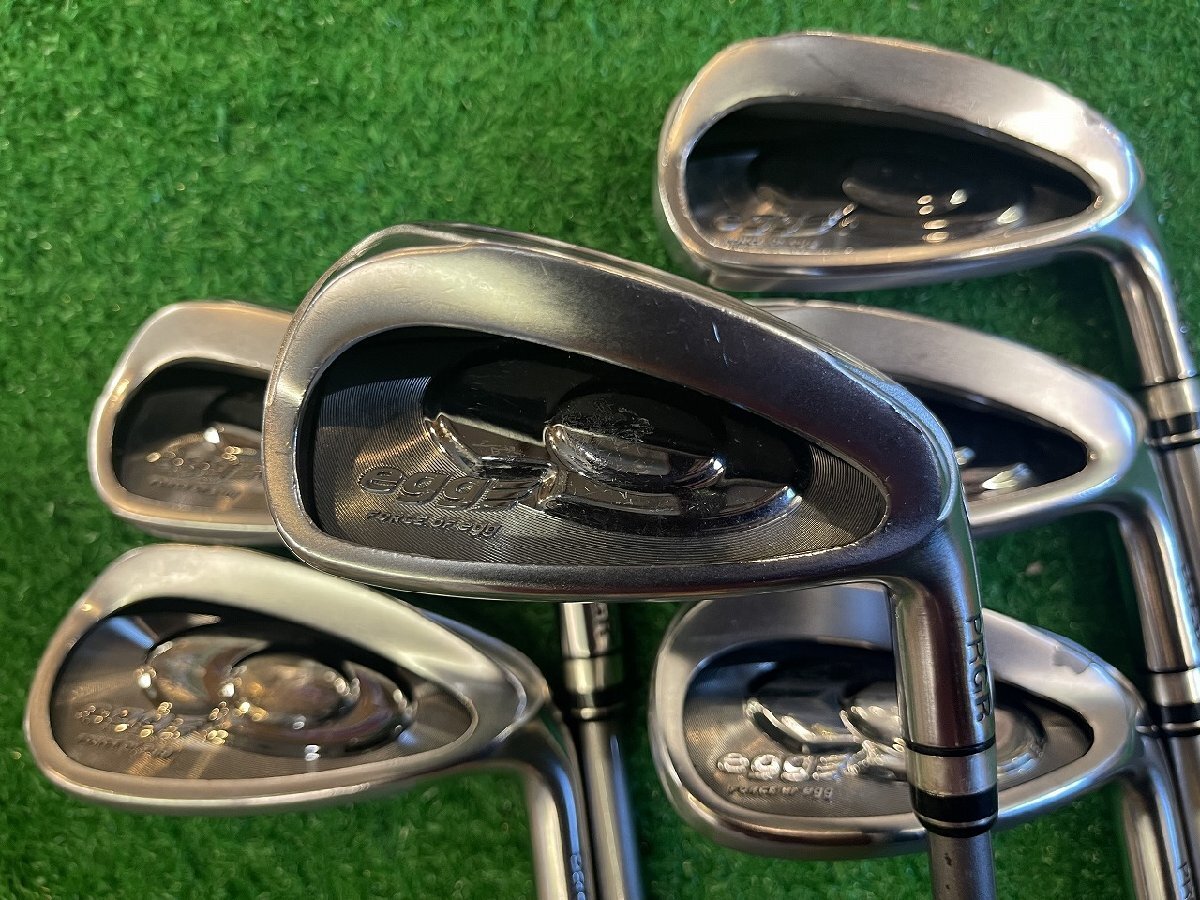 レディース エッグアイアンPC 7I~PW,AW.AS 6本セット 純正カーボン (M30=L) プロギア egg iron prgr ■*MP@1*V*087拍卖