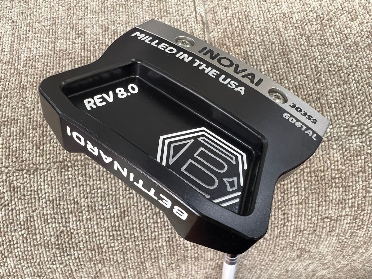 ◆中古良品!◆狙えるコンパクトマレットパター!◆ベティナルディ INOVAI REV 8.0 303SS 33インチ ※ヘッドカバー付 *MP@1*S*123拍卖