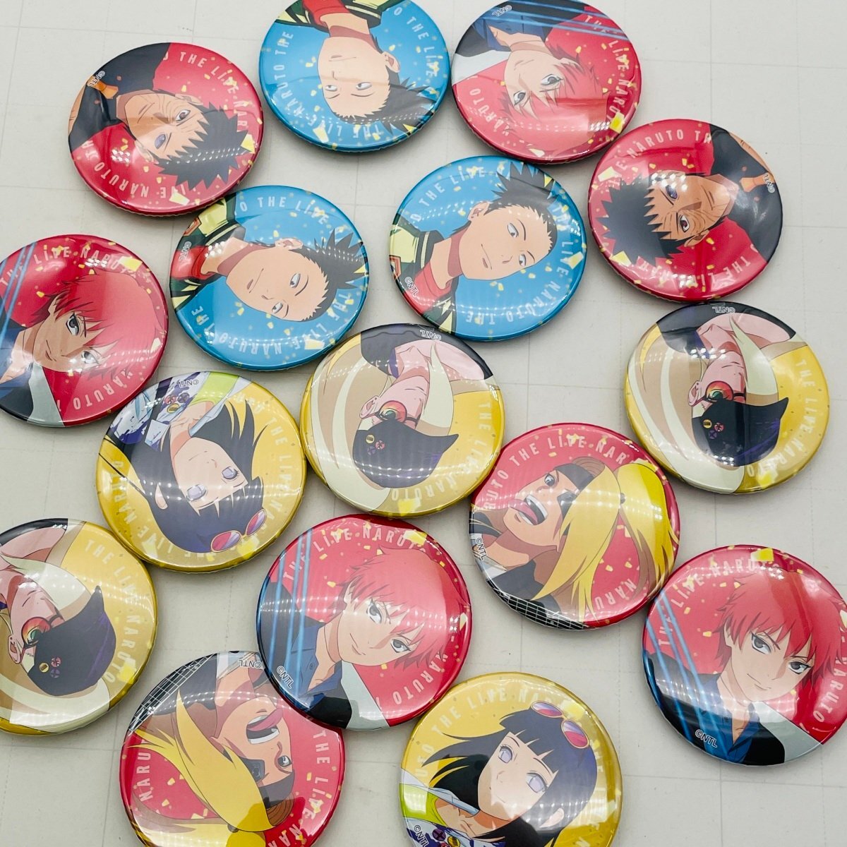 ジャンク NARUTO ナルト THE LIVE 缶バッジ Aグループ シカマル デイダラ サソリ オビト 他 まとめ セット拍卖